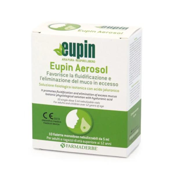 Farmaderbe Eupin Aerosol Terapia Respiratoria 10 Fiale Da 5 Ml
