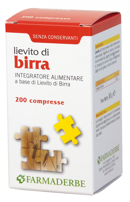 Lievito Di Birra Integratore Fonte Di Vitamine E Minerali 200 Compresse — confronto prezzi