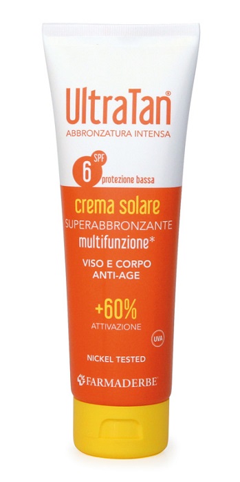 Ultratan Spf6 Crema Solare Multifunzione Viso Corpo Anti-age 125ml