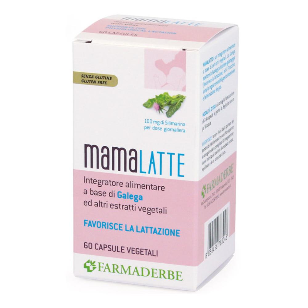 Farmaderbe Mama Latte Integratore per Favorire l'Allattamento, 60 Capsule