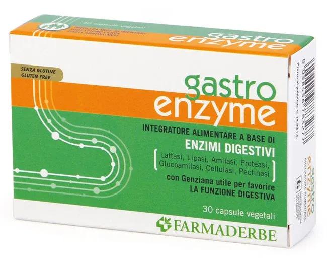 Farmaderbe Gastro Enzyme Integratore Digestivo 30 Capsule Vegetali