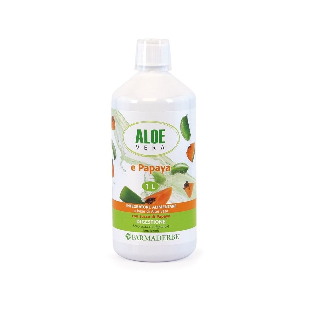 Farmaderbe Aloe Vera Succo con Papaya Integratore per la Digestione, 1 litro — confronto prezzi