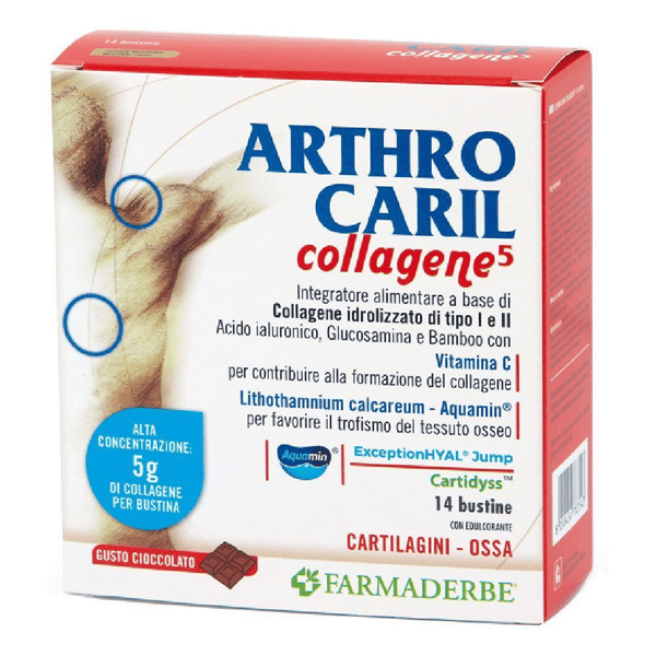 Arthrocaril Collagene Integratore Articolazioni Gusto Cacao 14 Bustine