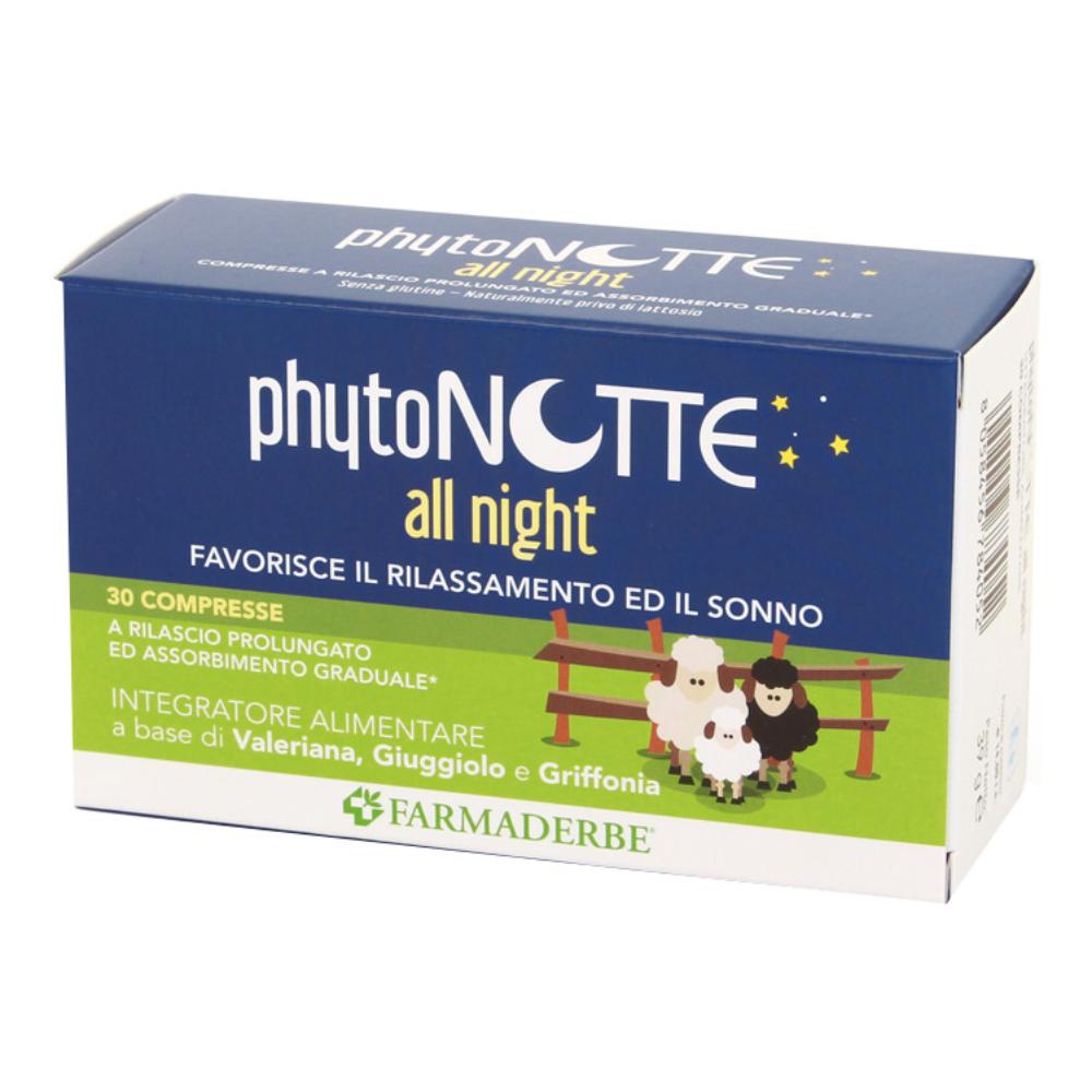 Farmaderbe PhytoNotte All Night Integratore Alimentare, 30 compresse — confronto prezzi