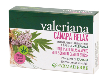 Valeriana Canapa Relax 30 pz Compresse — confronto prezzi