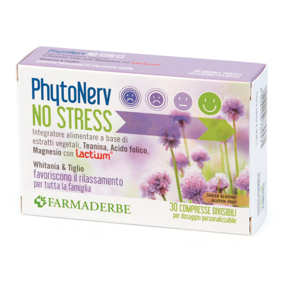 Farmaderbe PhytoNerv - No Stress Integratore Alimentare, 30 Compresse — confronto prezzi