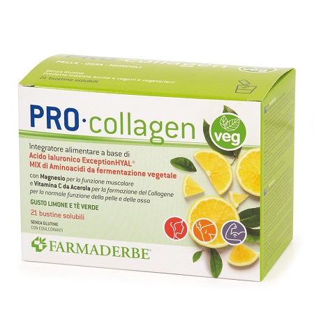 Farmaderbe Pro Collagen Veg Integratore Alimentare, 21 Buste — confronto prezzi