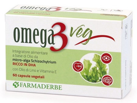 Farmaderbe Omega3 Veg Integratore di DHA Metabolismo Lipidi, 60 Capsule Vegetali — confronto prezzi