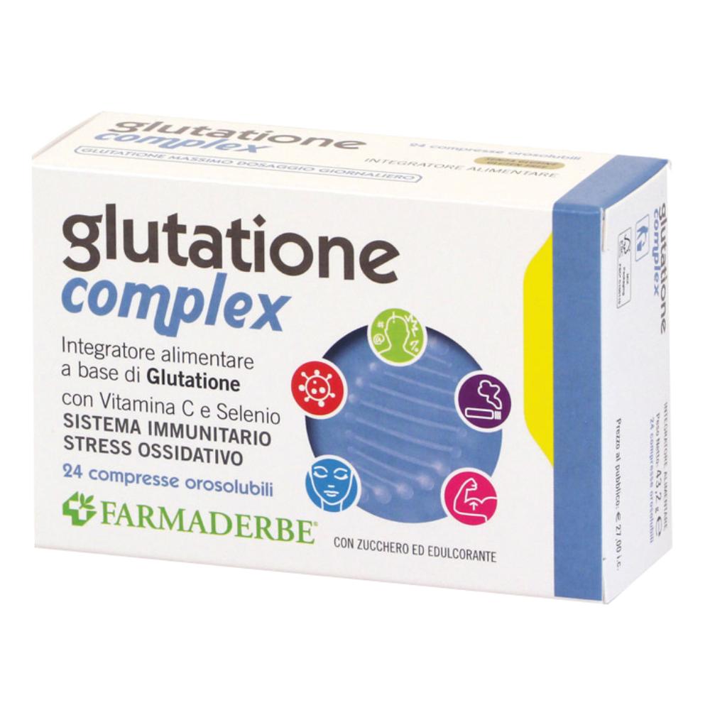 Farmaderbe Glutatione Complex Integratore, 24 Compresse Orosolubili — confronto prezzi
