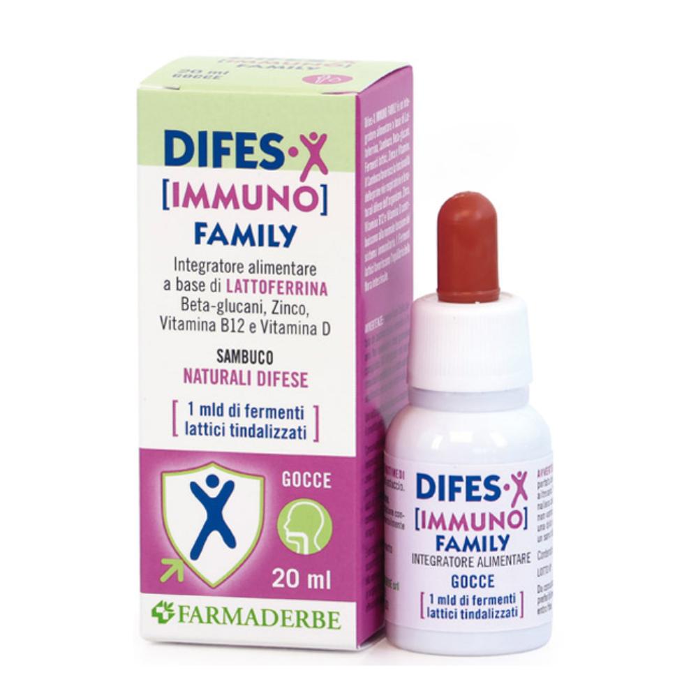 Difes-x immuno family gocce 20 ml