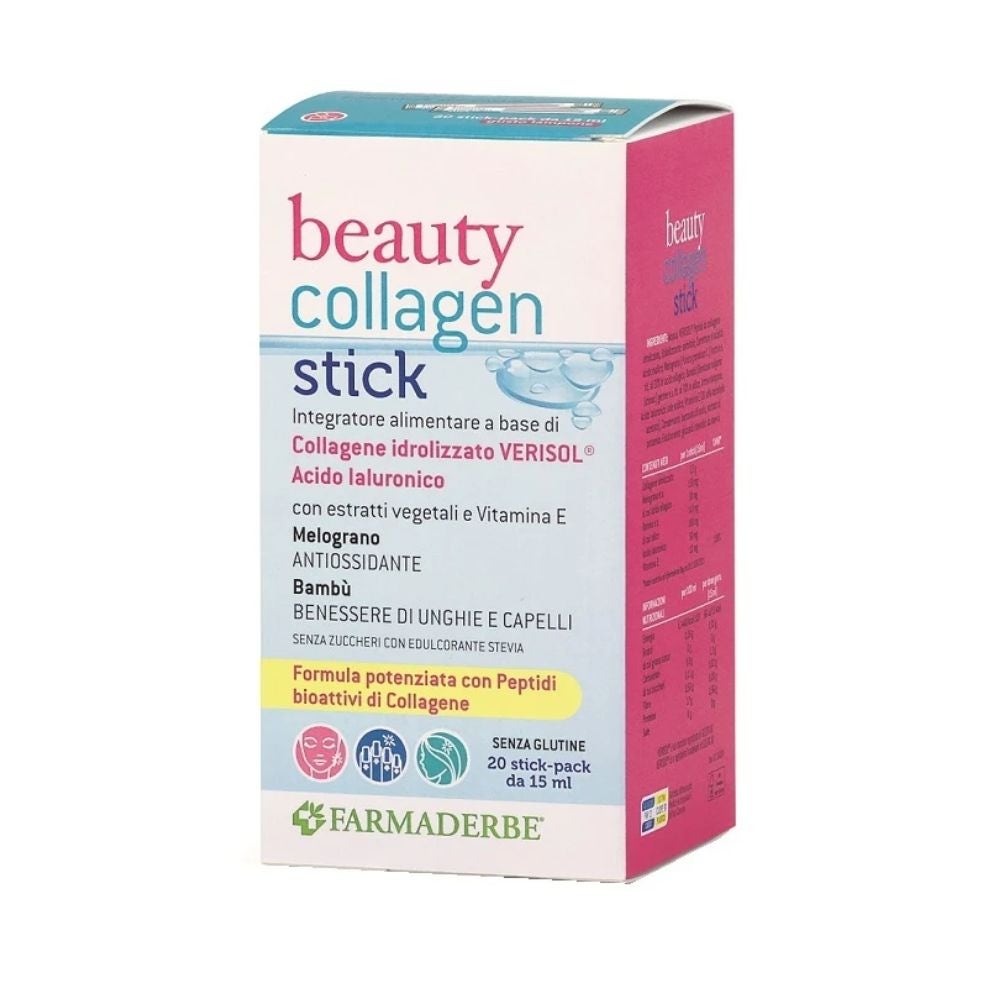 Farmaderbe Beauty Collagen - Integratore Alimentare per la Pelle, 20 stick — confronto prezzi