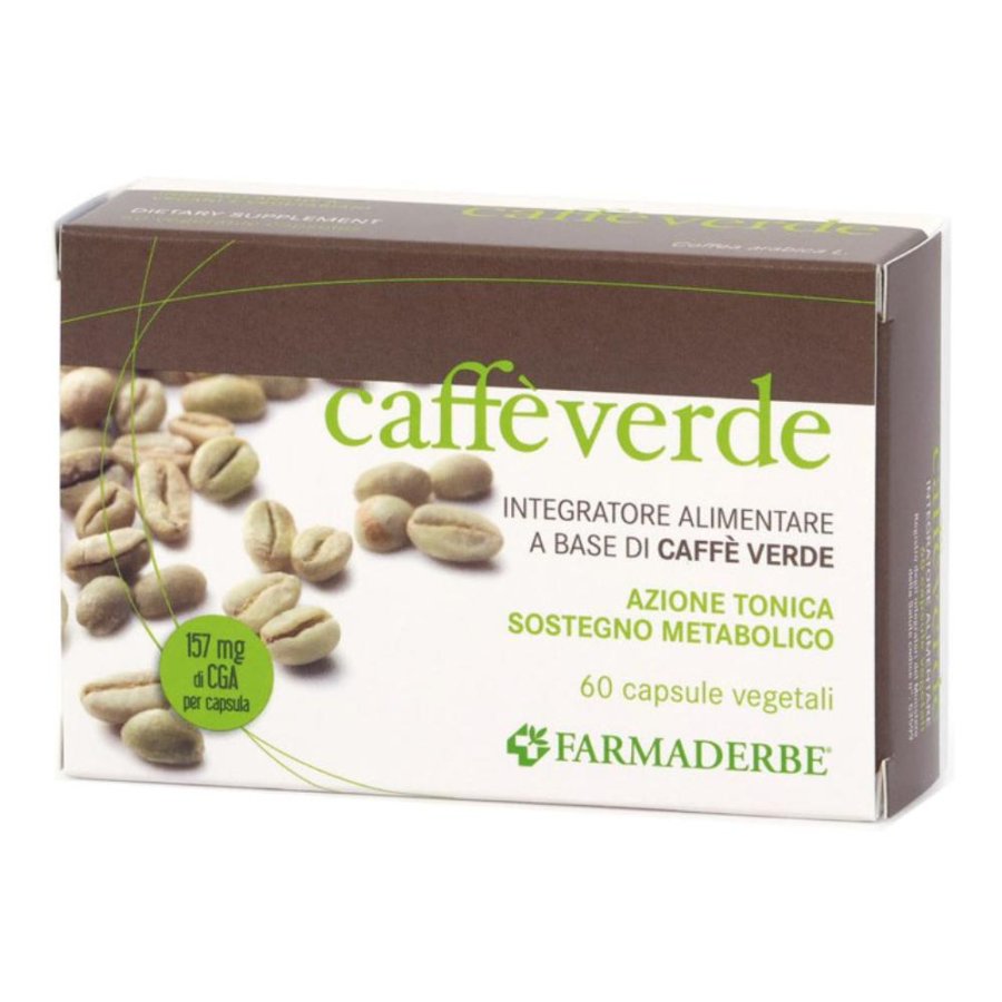 Farmaderbe Caffè verde - Integratore alimentare con estratto di caffè verde, 60 capsule — confronto prezzi