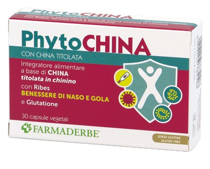Farmaderbe Phyto China - Integratore per il benessere di naso, gola e microcircolo, 30 capsule — confronto prezzi