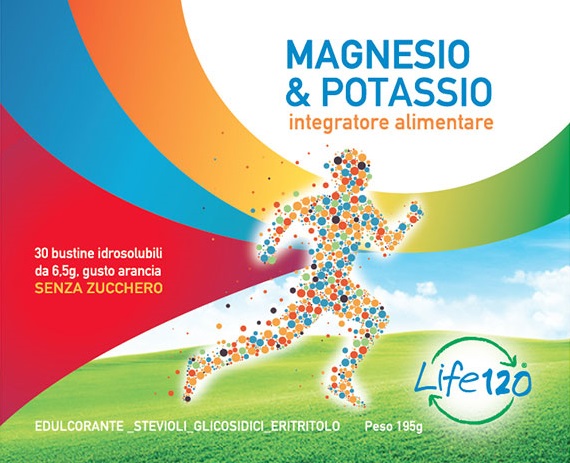 Magnesio & Potassio Integratori Di Sali Minerali Gusto Arancia 30 Bustine