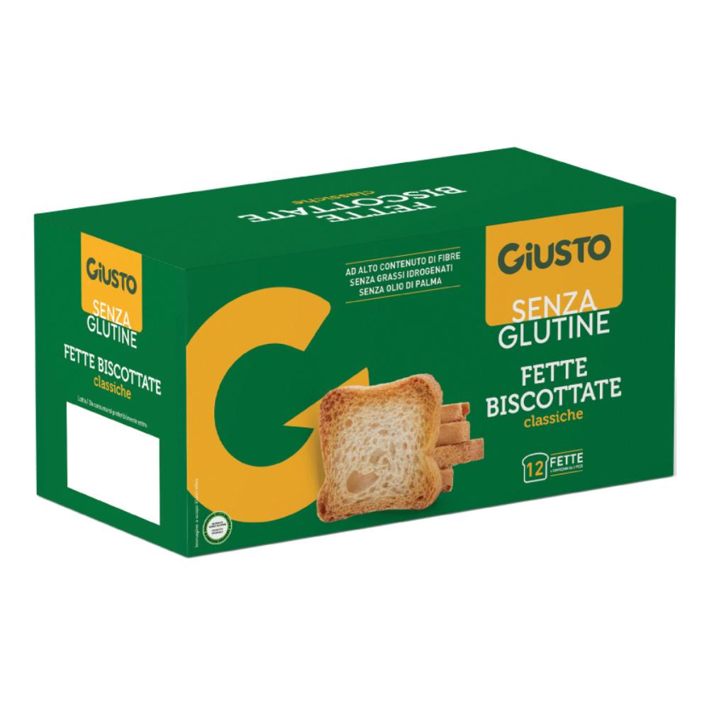 Giusto Senza Glutine Fette Biscottate Dorate e Croccanti 150 g