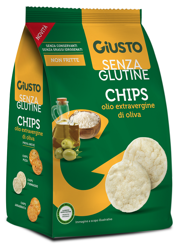Giusto senza glutine chips olio extravergine di oliva 40 g — confronto prezzi