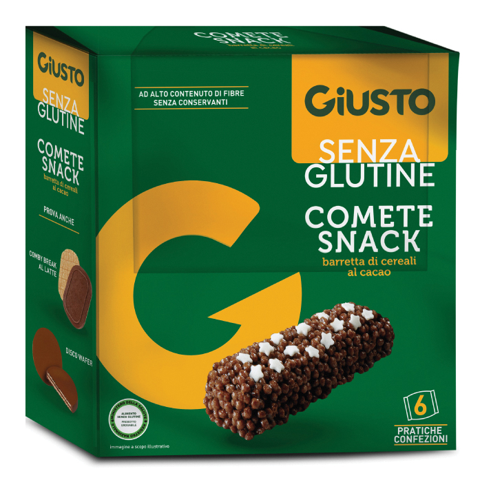 Giusto senza glutine comete snack 120 g