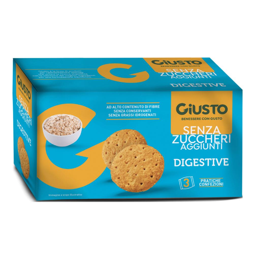 Giusto senza zucchero biscotti digestive 3 pezzi da 75 g