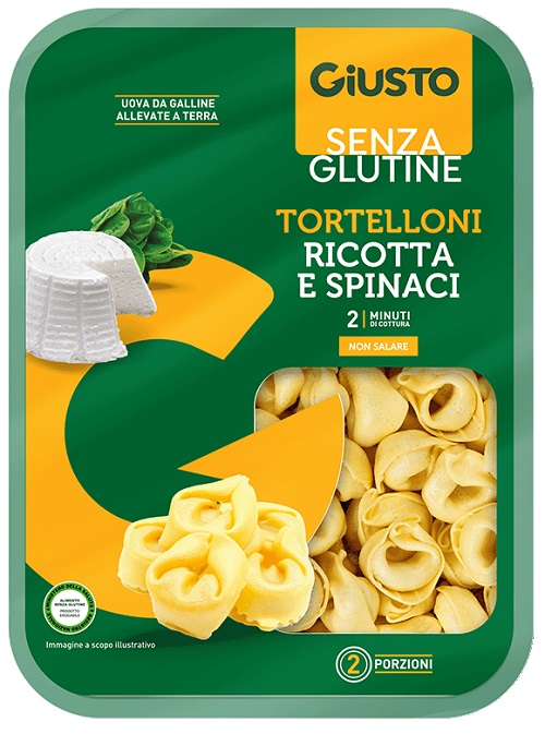 Giusto senza glutine tortelloni ricotta e spinaci 250 g — confronto prezzi