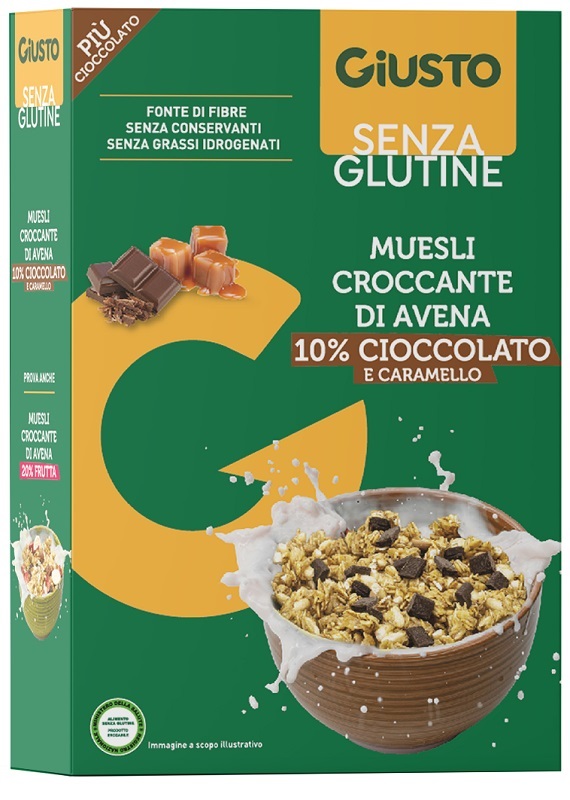 Giusto senza glutine muesli avena e cioccolato 375 g — confronto prezzi