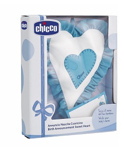 Chicco annuncio nascita fiocco azzurro