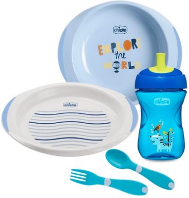 CHICCO SET PAPPA 12 MESI+ AZZURRO — confronto prezzi