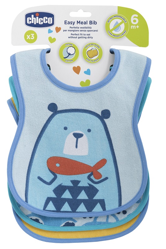 Bavaglino Chicco 163012 pappa 6m+ azzurro/verde — confronto prezzi