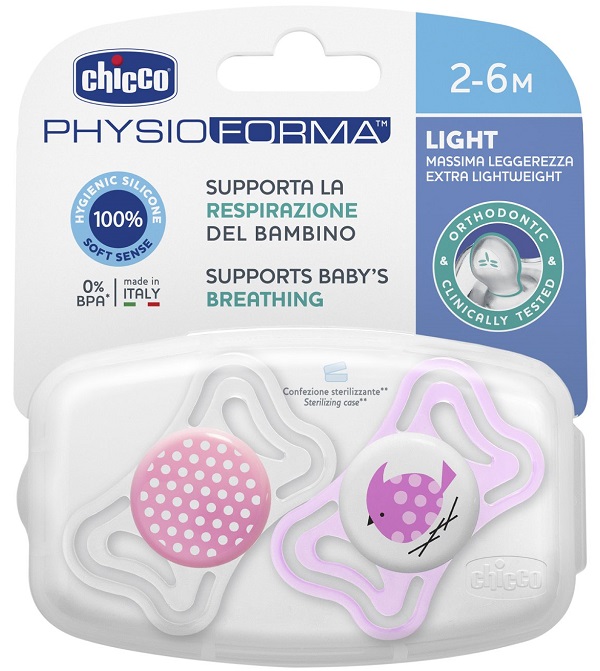 Chicco Succhietto light Girl Silicone 2m2pezzi — confronto prezzi