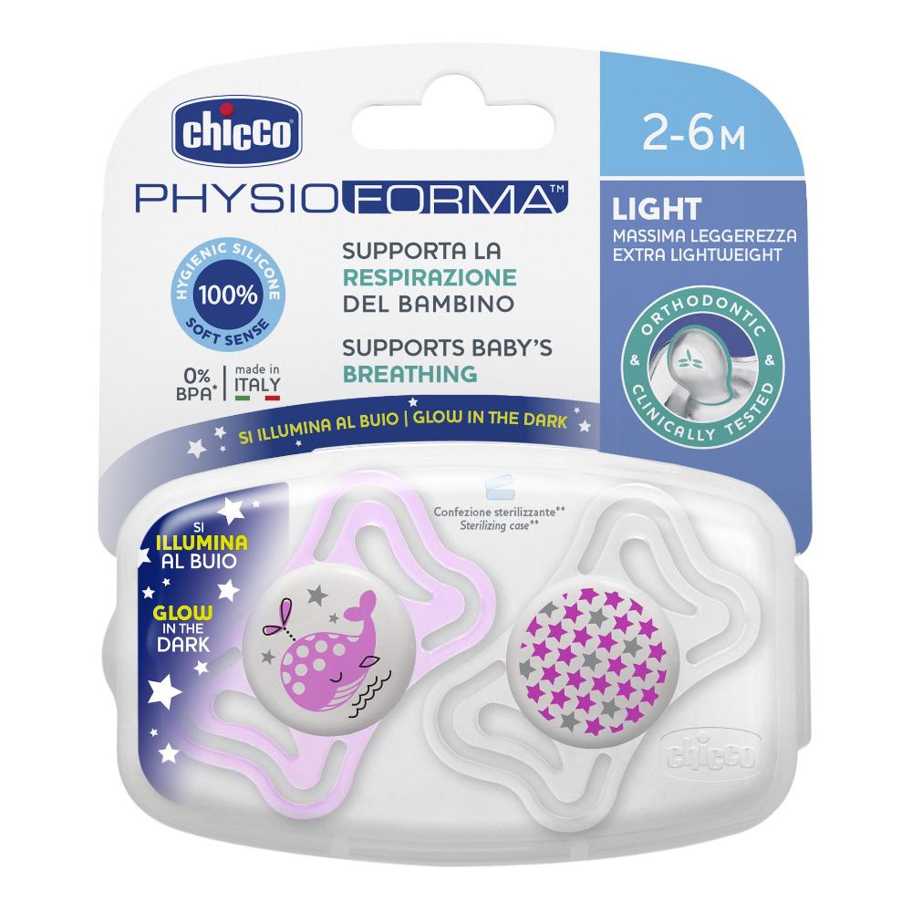 Chicco Succhietto Light Silicone 2-6m 2 Pezzi — confronto prezzi