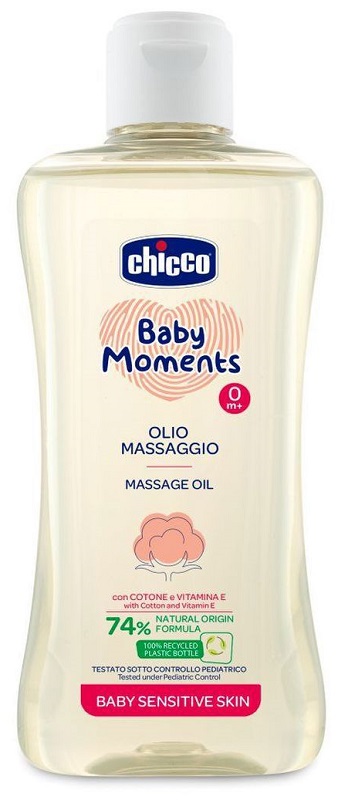Chicco baby moments olio massaggio sensitive 200 ml