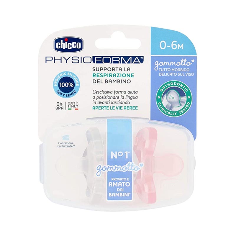 Chicco gommottino girl silicone 2-6 mesi 2 pezzi ita c