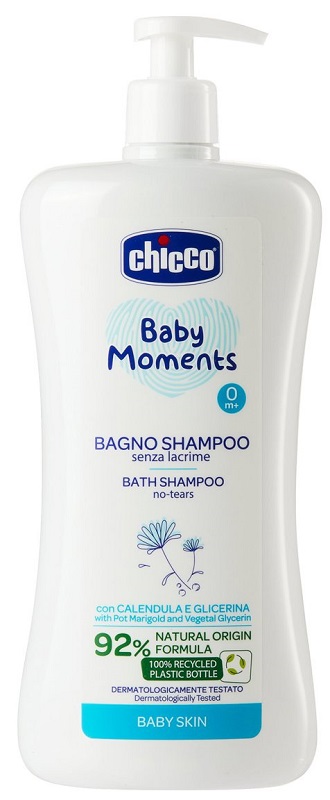 Chicco Baby Moments Bagno Shampoo Senza Lacrime 750 ml