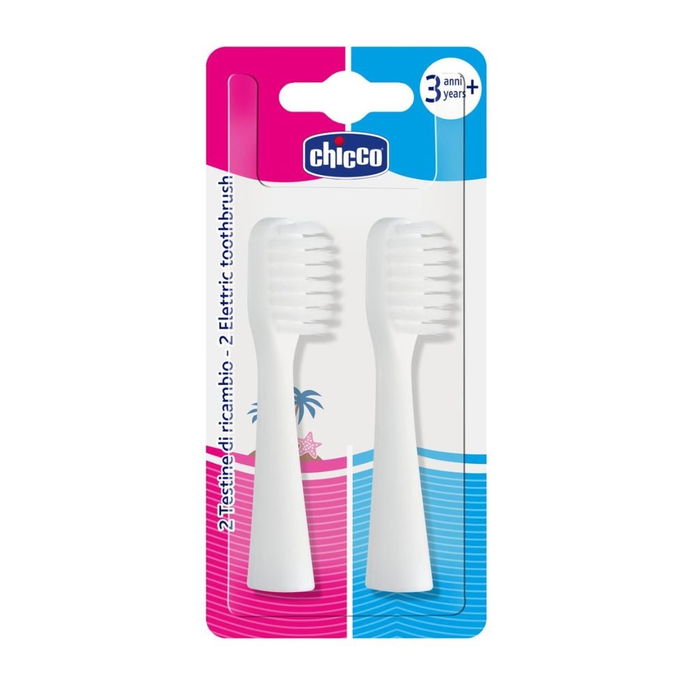 Chicco Testine per Spazzolino Elettrico, 2 Pezzi
