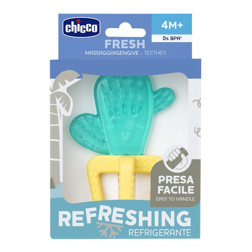 Chicco Massaggiagengive Rinfrescante 4M+ Cactus, 1 Pezzo