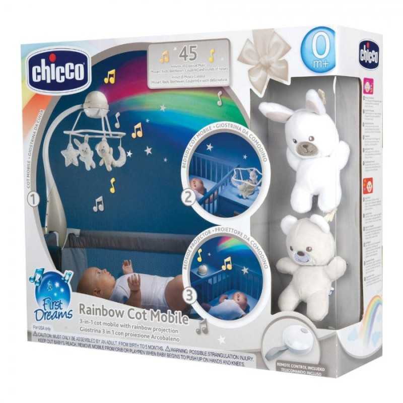 Chicco Giostrina Musicale Arcobaleno Colore Grigia — confronto prezzi
