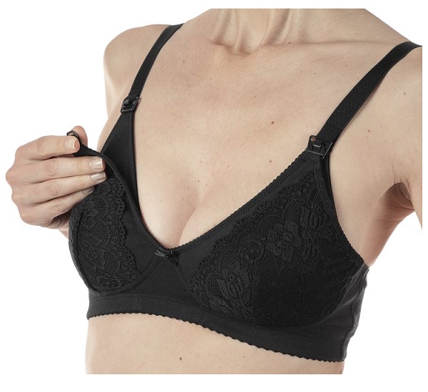 Chicco Reggiseno Allattamento in Cotone Colore Nero Taglia 5C 1 pz Altro
