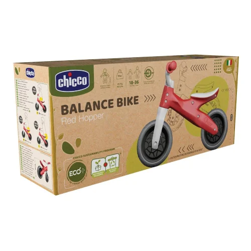 Chicco Balance Bike Eco+ Bicicletta Senza Pedali Colore Rosso — confronto prezzi