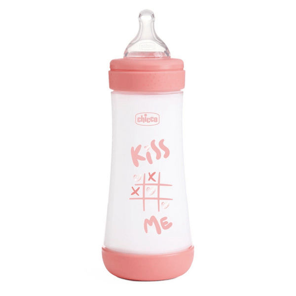 Chicco Biberon Perfect 5 Rosa a Flusso Veloce 300 ml