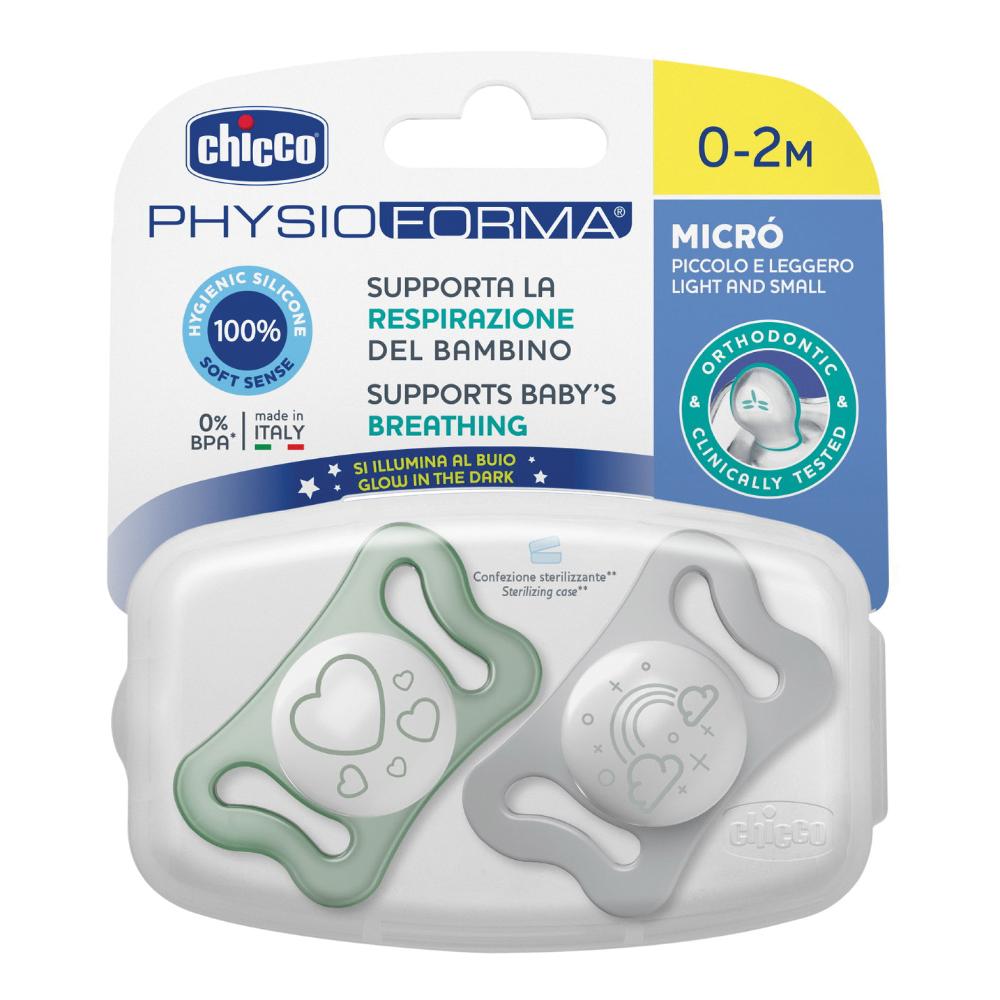 Chicco Physioforma Micrò Lumi Silicone 0-2 Mesi 2 Pezzi colori assortiti — confronto prezzi
