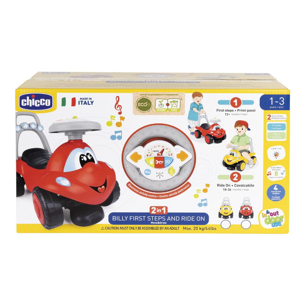 Chicco Billy Walk&ride Cavalcabile E Primi Passi 2in1 Colore Giallo — confronto prezzi