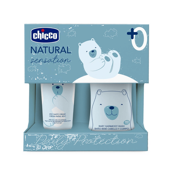 Chicco Natural Sensation Set Bagnoshampoo e Pasta Cambio