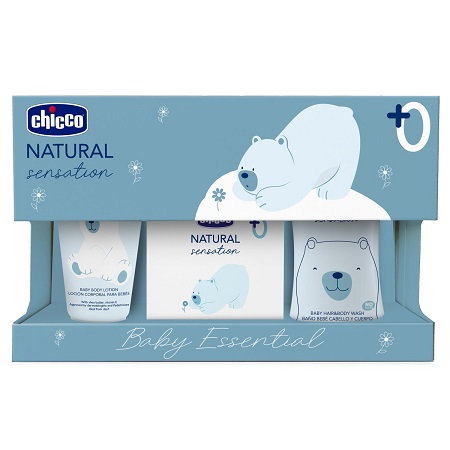 Chicco Natural Sensation Cofanetto Baby Essential Detergente + Crema + Acqua Profumata — confronto prezzi