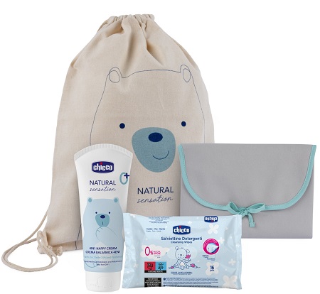Chicco Natural Sensation Cofanetto Regalo per il Cambio Pannolino