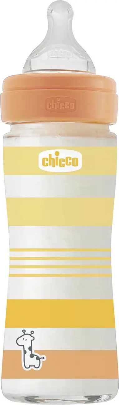 Chicco Benessere Biberon In Vetro A Flusso Lento 240ml Colore Orange Neutro — confronto prezzi