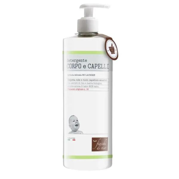 Fiocchi Di Riso Detergente Corpo E Capelli Talco Formula No Lacrime 750 ml