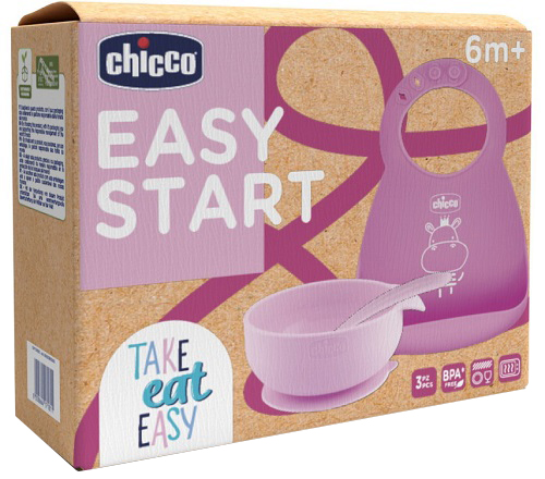 Chicco Set Pappa Silicone 6m+ Rosa 1 pz — confronto prezzi