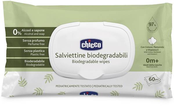 Chicco Salviette Bio 60 Pezzi Plaque Altro — confronto prezzi