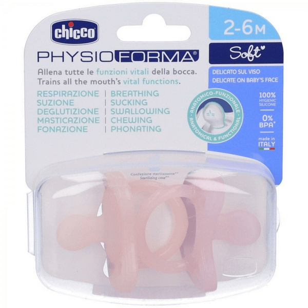 Chicco Physioforma Gommotto Rosa Silicone 2-6M 2 Pezzi — confronto prezzi