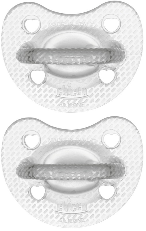 Chicco Gommotto Silicone Crystal 6-16 Mesi 2 Pezzi