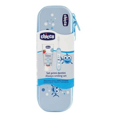 Chicco Set Dentale 6m Azzurro Dentifricio + Spazzolino — confronto prezzi